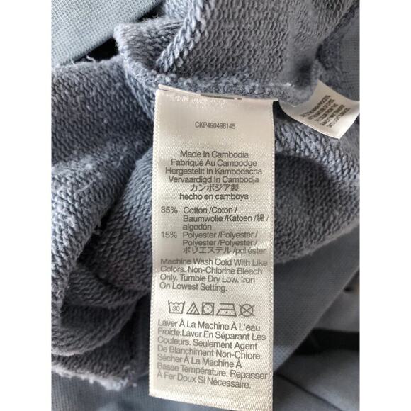 Madewell The McCarren Hoodie Sweatshirt Midweight French Terry Teapot Blue NWT M - Picture 8 of 10